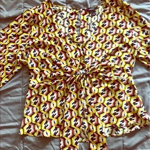 Geometric Printed Blouse